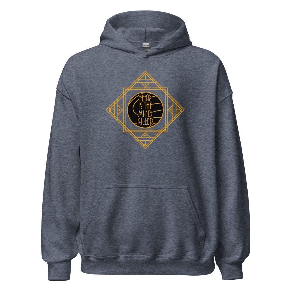 Dune Fear Is The Mind Killer Hoodie - Heather Sport Dark Navy Color - https://ascensionemporium.net